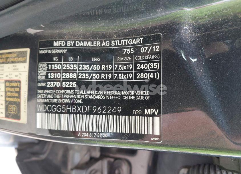 Photo 9 of 2013 Mercedes-benz Glk 350 (VIN WDCGG5HBXDF962249)