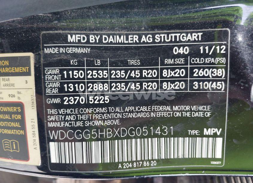 Photo 9 of 2013 Mercedes-benz Glk 350 (VIN WDCGG5HBXDG051431)