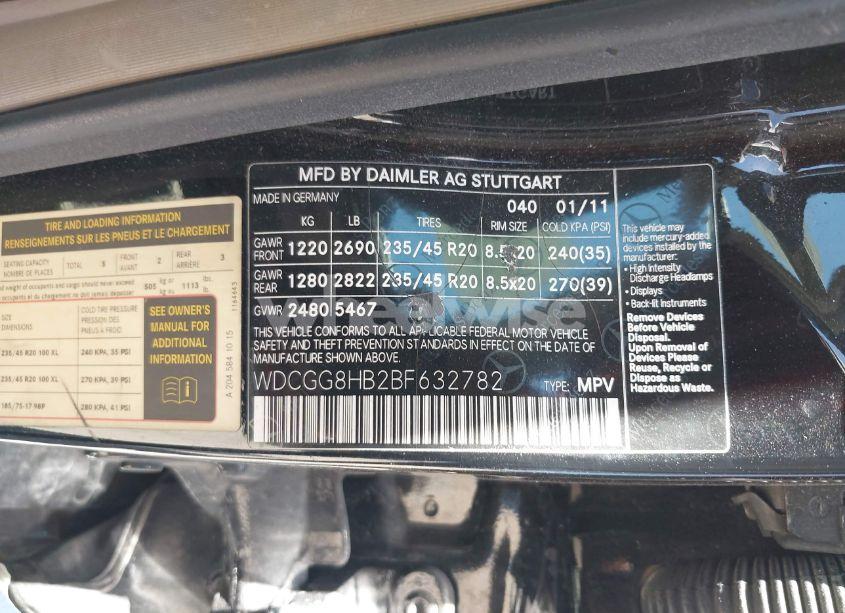 Photo 9 of 2011 Mercedes-benz Glk 350 4MATIC (VIN WDCGG8HB2BF632782)