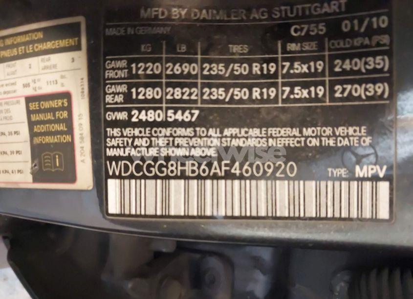 Photo 9 of 2010 Mercedes-benz Glk 350 4MATIC (VIN WDCGG8HB6AF460920)