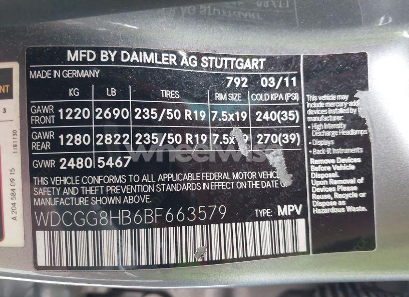 Photo 9 of 2011 Mercedes-benz Glk 350 4MATIC (VIN WDCGG8HB6BF663579)