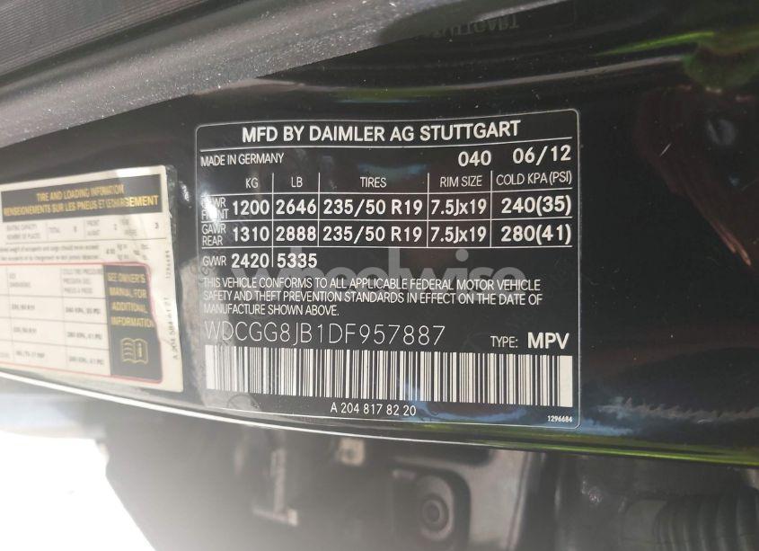 Photo 9 of 2013 Mercedes-benz Glk 350 4MATIC (VIN WDCGG8JB1DF957887)