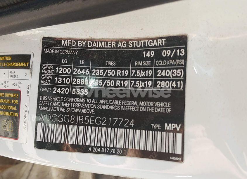 Photo 9 of 2014 Mercedes-benz Glk 350 4MATIC (VIN WDCGG8JB5EG217724)