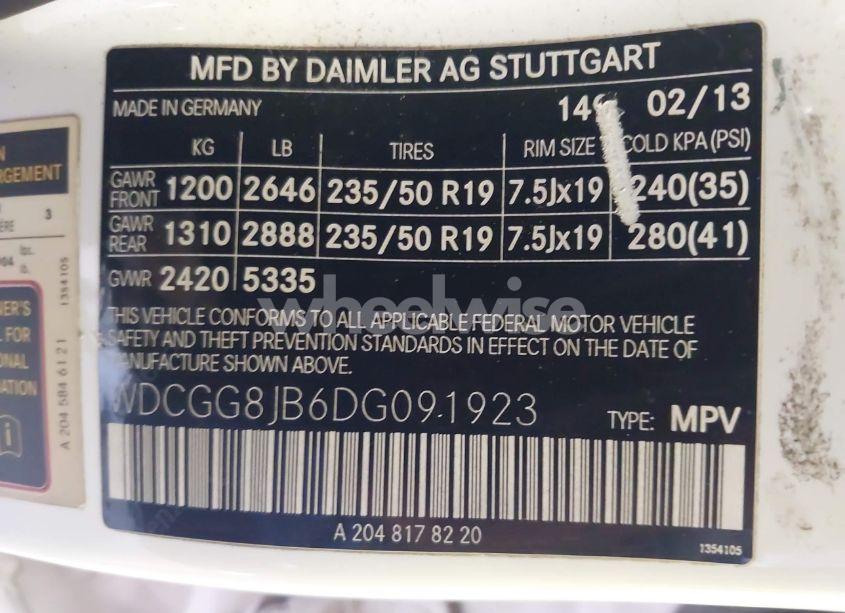 Photo 9 of 2013 Mercedes-benz Glk 350 4MATIC (VIN WDCGG8JB6DG091923)