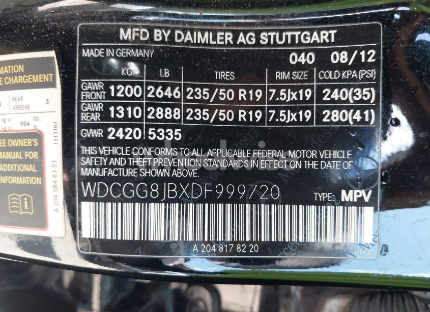 Photo 9 of 2013 Mercedes-benz Glk 350 4MATIC (VIN WDCGG8JBXDF999720)