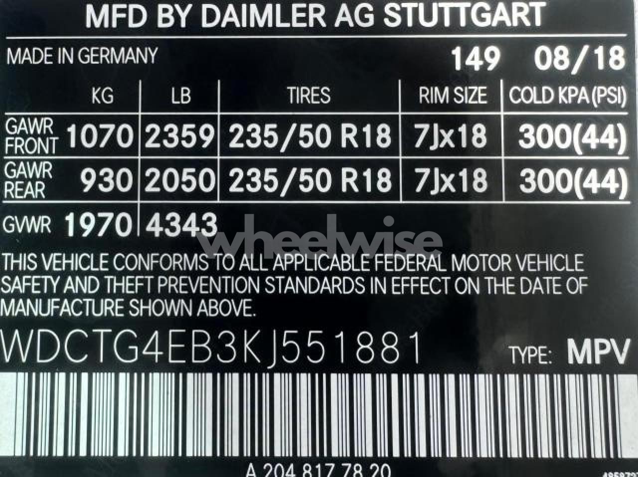 Photo 15 of 2019 MERCEDES-BENZ GLA 250 (VIN WDCTG4EB3KJ551881)