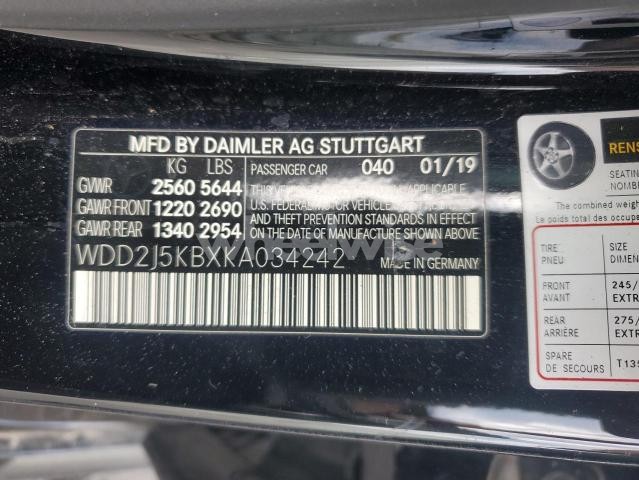 Photo 10 of 2019 MERCEDES-BENZ CLS 450 4MATIC (VIN WDD2J5KBXKA034242)