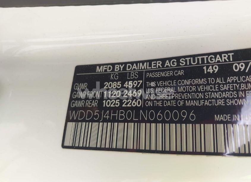 Photo 9 of 2020 Mercedes-benz Cla 250 4MATIC (VIN WDD5J4HB0LN060096)