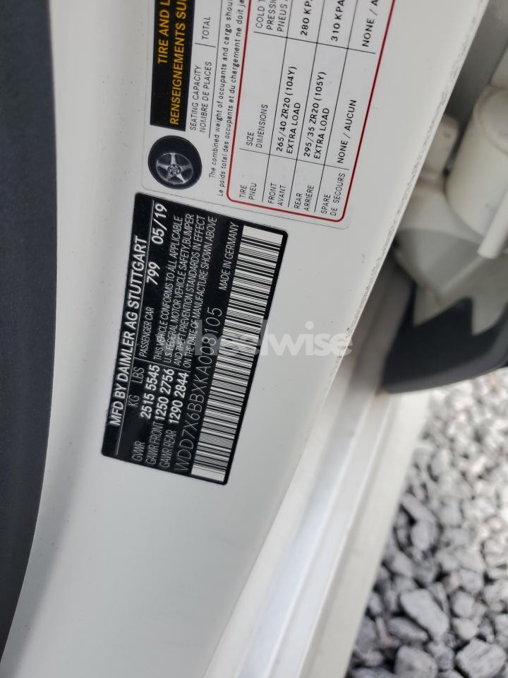 Photo 13 of 2019 MERCEDES-BENZ AMG GT 53 (VIN WDD7X6BBXKA008105)