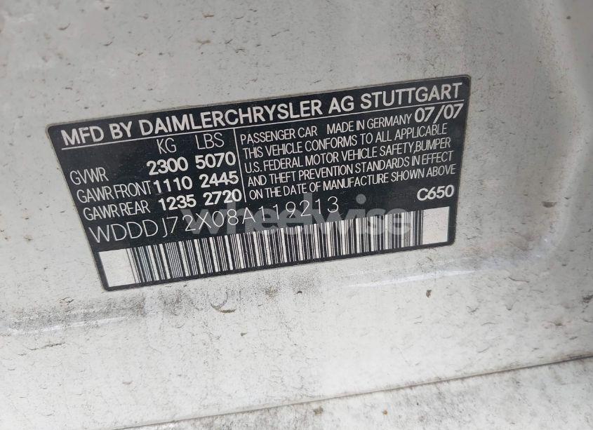 Photo 9 of 2008 Mercedes-benz Cls 550 (VIN WDDDJ72X08A119213)