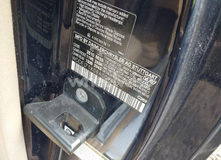 Photo 9 of 2008 Mercedes-benz Cl 550 (VIN WDDEJ71X08A009462)