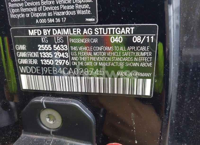 Photo 9 of 2012 Mercedes-benz Cl 550 4MATIC (VIN WDDEJ9EB4CA028745)