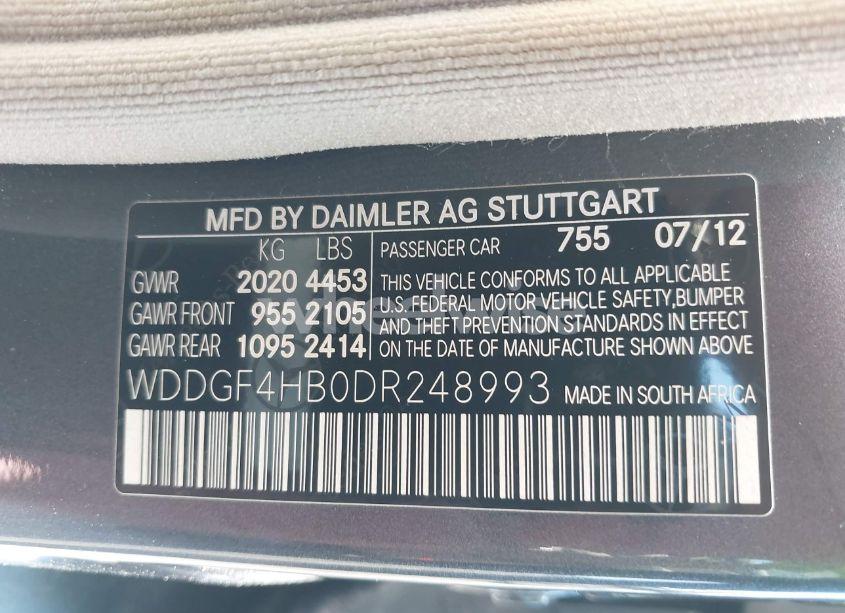 Photo 9 of 2013 Mercedes-benz C 250 LUXURY/SPORT (VIN WDDGF4HB0DR248993)