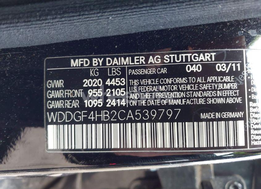 Photo 9 of 2012 Mercedes-benz C 250 LUXURY/SPORT (VIN WDDGF4HB2CA539797)