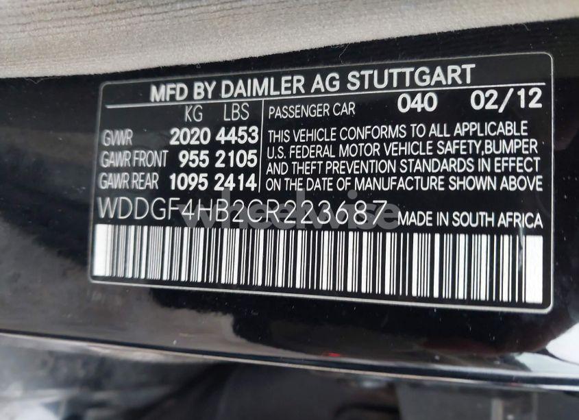 Photo 9 of 2012 Mercedes-benz C 250 LUXURY/SPORT (VIN WDDGF4HB2CR223687)