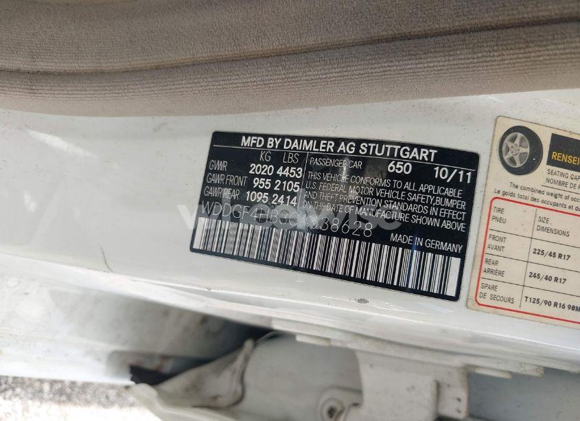 Photo 9 of 2012 Mercedes-benz C 250 LUXURY/SPORT (VIN WDDGF4HB3CA638628)