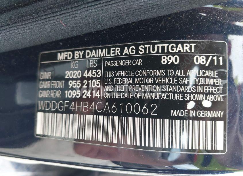 Photo 9 of 2012 Mercedes-benz C 250 LUXURY/SPORT (VIN WDDGF4HB4CA610062)