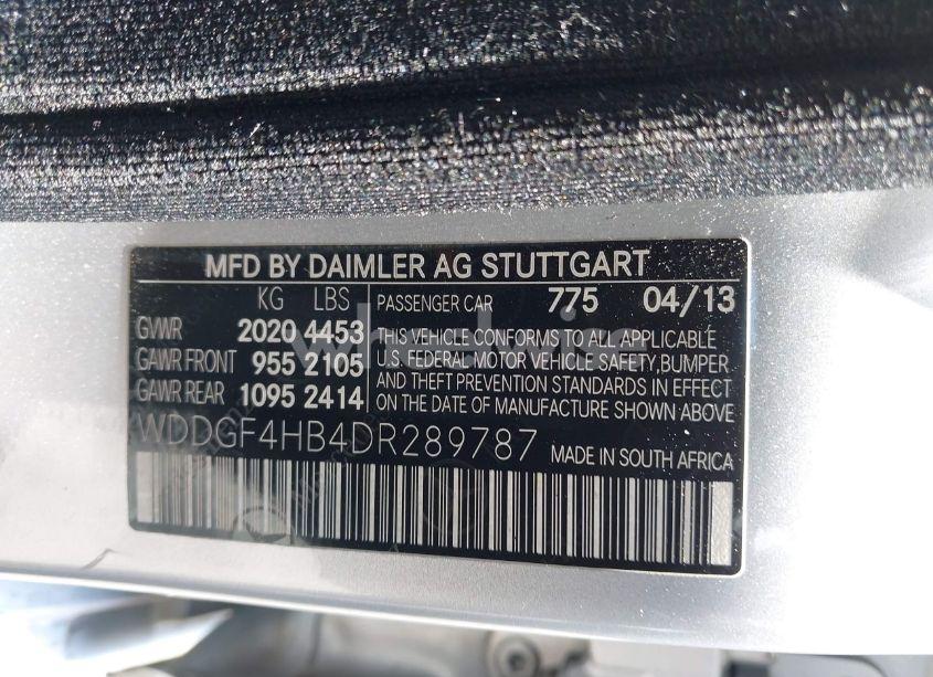 Photo 9 of 2013 Mercedes-benz C 250 LUXURY/SPORT (VIN WDDGF4HB4DR289787)