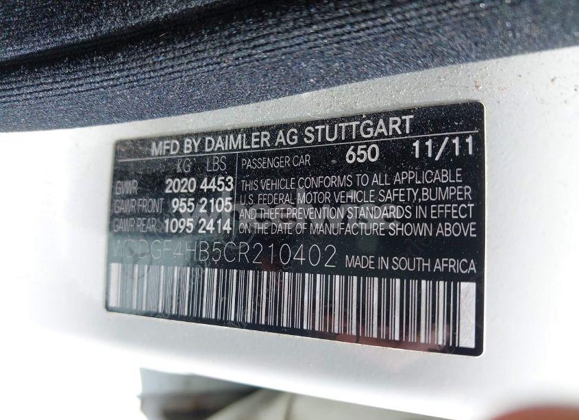 Photo 9 of 2012 Mercedes-benz C 250 LUXURY/SPORT (VIN WDDGF4HB5CR210402)