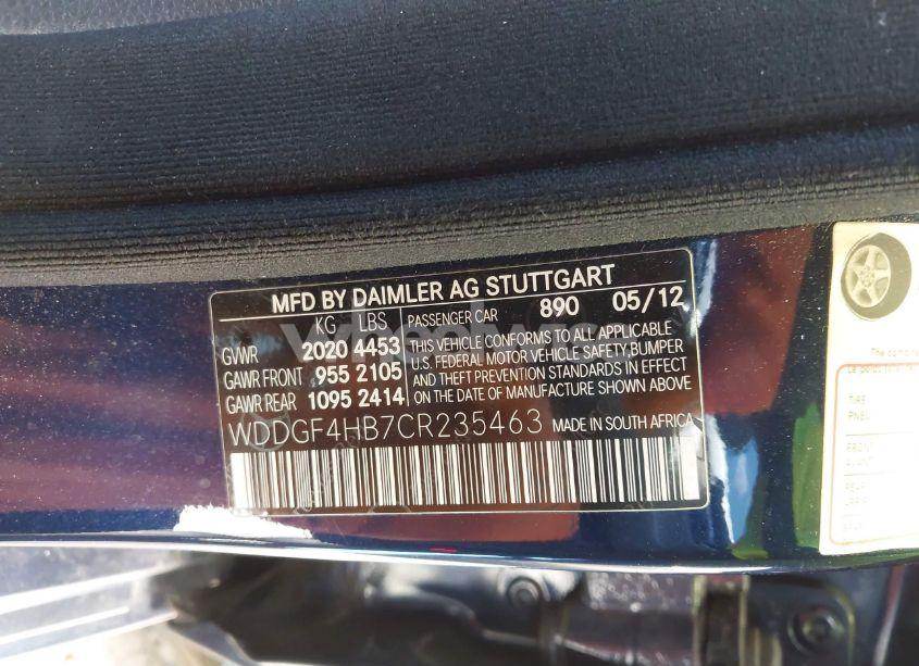 Photo 9 of 2012 Mercedes-benz C 250 LUXURY/SPORT (VIN WDDGF4HB7CR235463)