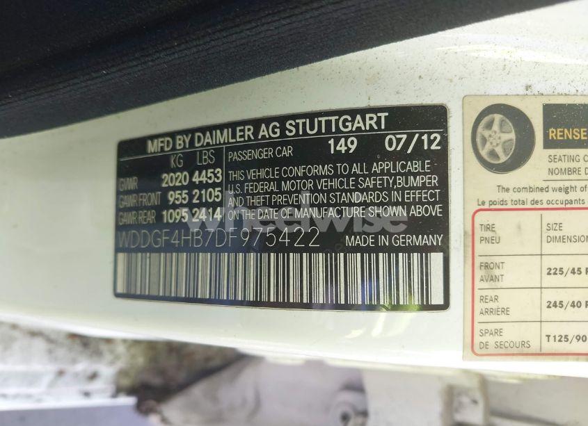 Photo 9 of 2013 Mercedes-benz C 250 LUXURY/SPORT (VIN WDDGF4HB7DF975422)