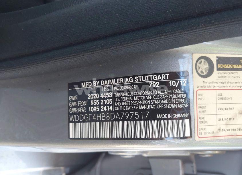 Photo 9 of 2013 Mercedes-benz C 250 LUXURY/SPORT (VIN WDDGF4HB8DA797517)