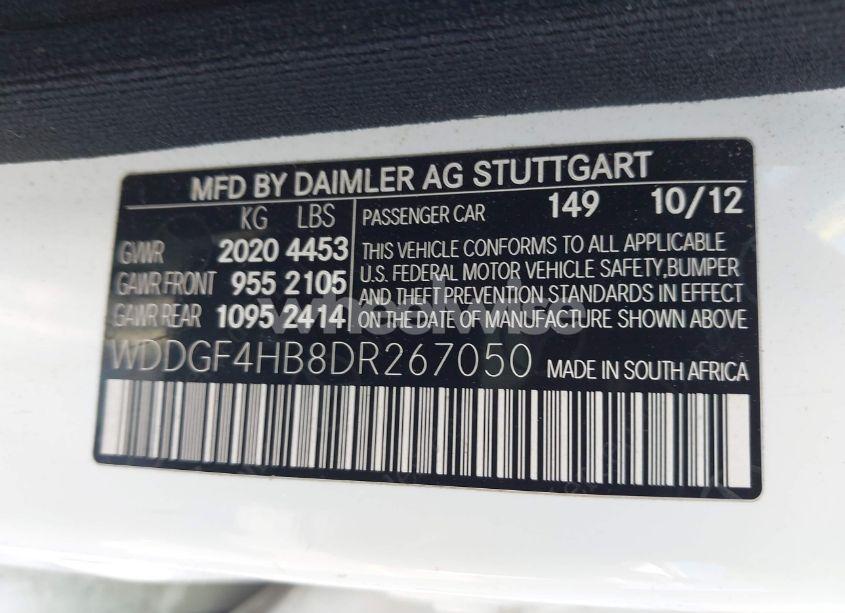 Photo 9 of 2013 Mercedes-benz C 250 LUXURY/SPORT (VIN WDDGF4HB8DR267050)