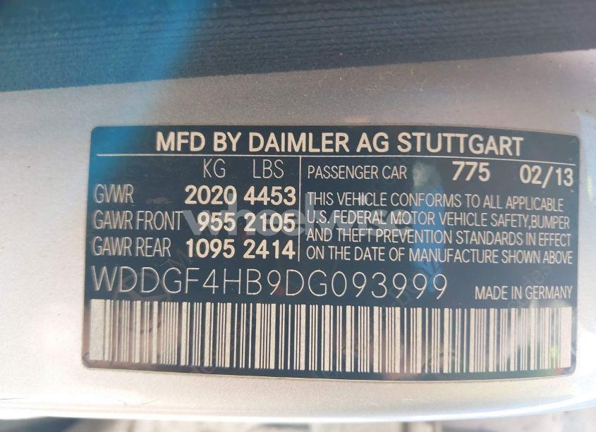 Photo 9 of 2013 Mercedes-benz C 250 LUXURY/SPORT (VIN WDDGF4HB9DG093999)