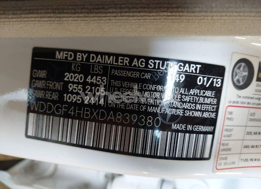 Photo 9 of 2013 Mercedes-benz C 250 LUXURY/SPORT (VIN WDDGF4HBXDA839380)