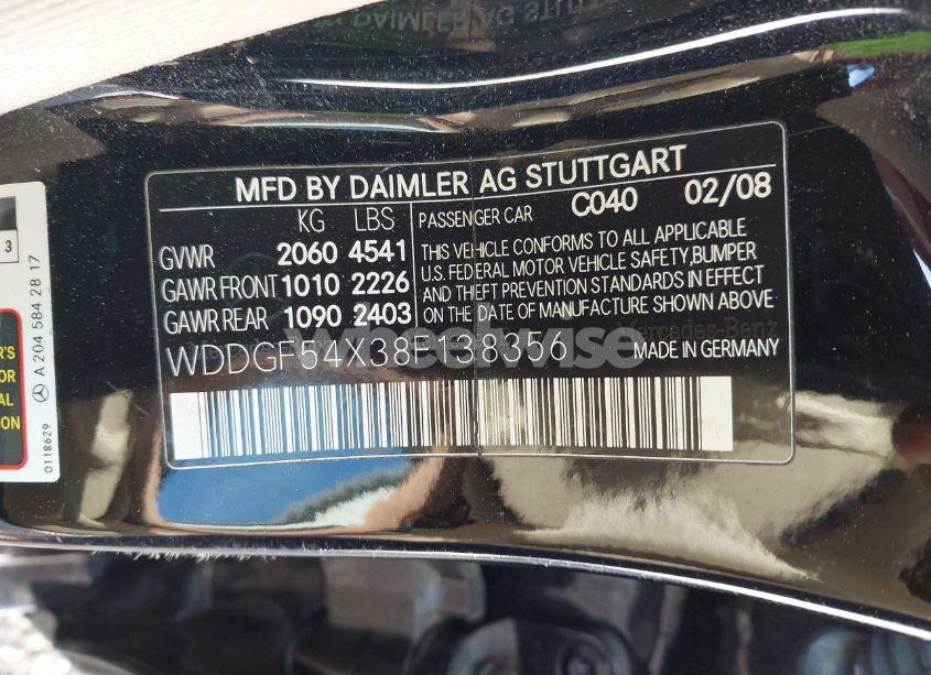 Photo 9 of 2008 Mercedes-benz C 300 LUXURY/SPORT (VIN WDDGF54X38F138356)