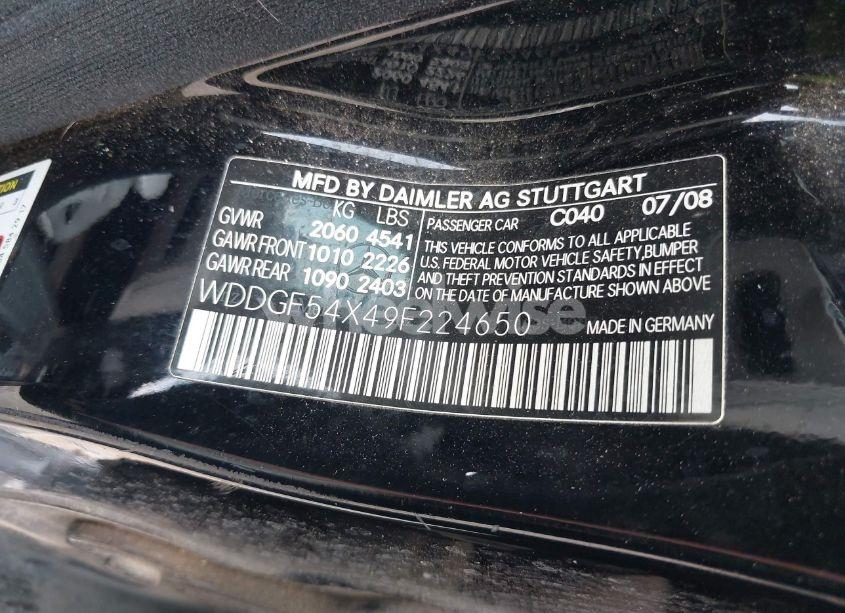 Photo 9 of 2009 Mercedes-benz C 300 LUXURY/SPORT (VIN WDDGF54X49F224650)