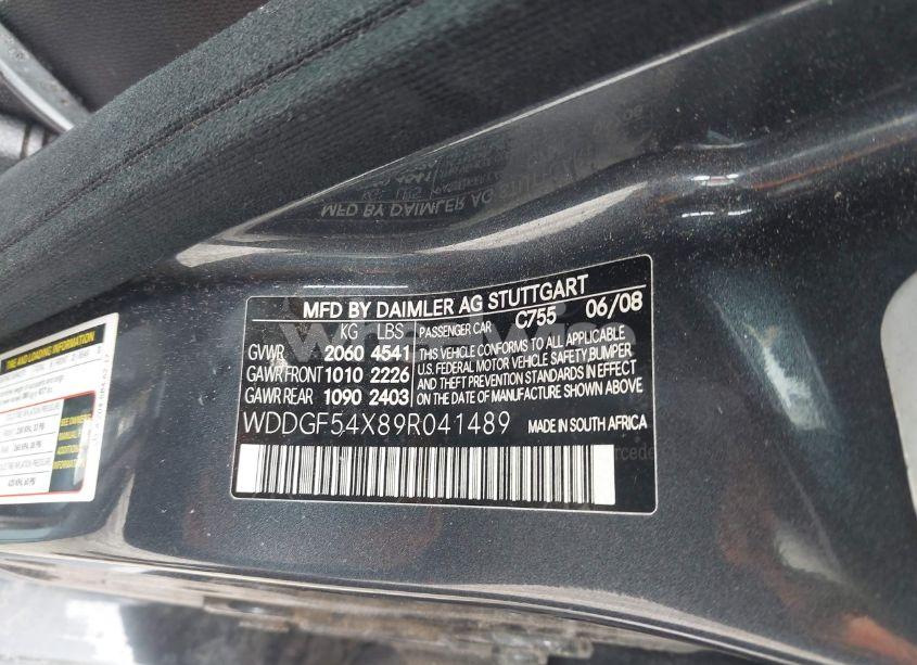 Photo 9 of 2009 Mercedes-benz C 300 LUXURY/SPORT (VIN WDDGF54X89R041489)