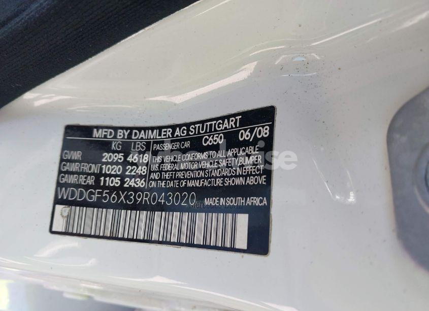 Photo 9 of 2009 Mercedes-benz C 350 SPORT (VIN WDDGF56X39R043020)