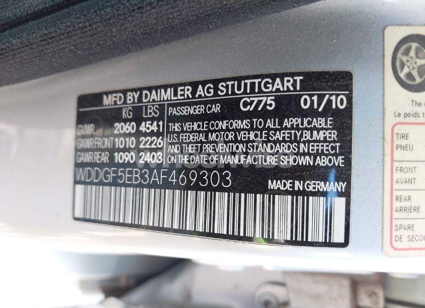 Photo 9 of 2010 Mercedes-benz C 300 LUXURY/SPORT (VIN WDDGF5EB3AF469303)