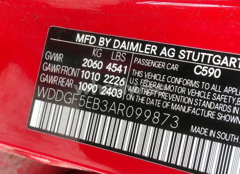 Photo 9 of 2010 Mercedes-benz C 300 (VIN WDDGF5EB3AR099873)