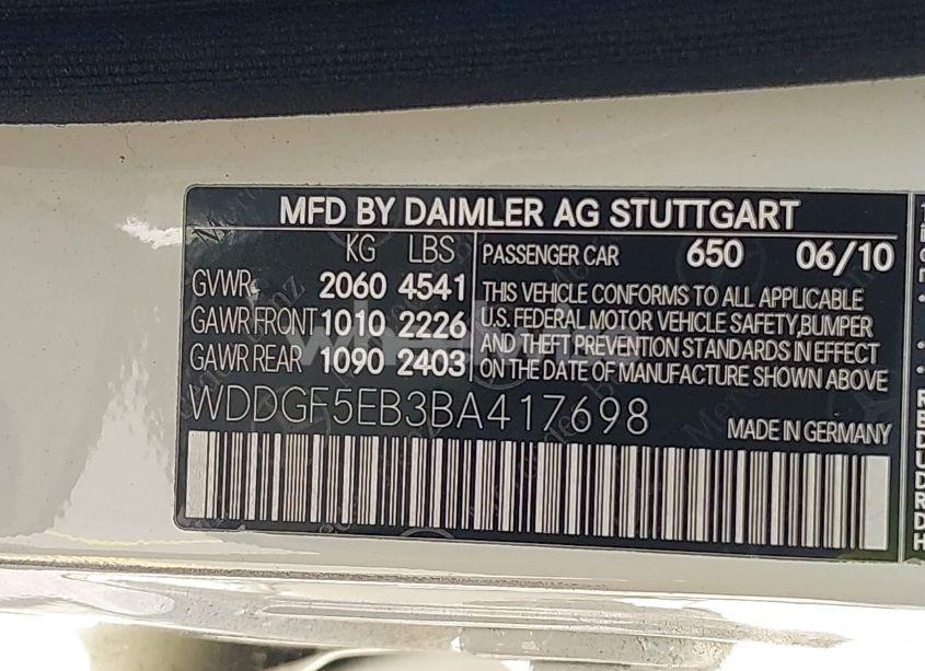 Photo 9 of 2011 Mercedes-benz C 300 LUXURY/SPORT (VIN WDDGF5EB3BA417698)