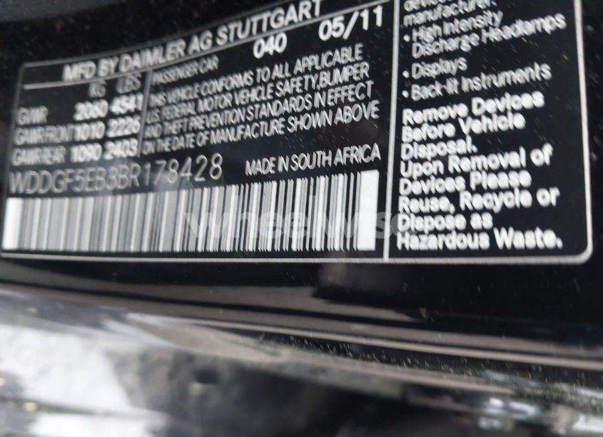 Photo 9 of 2011 Mercedes-benz C 300 LUXURY/SPORT (VIN WDDGF5EB3BR178428)