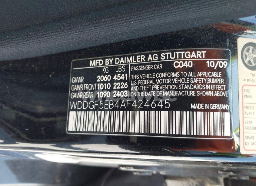 Photo 9 of 2010 Mercedes-benz C 300 LUXURY/SPORT (VIN WDDGF5EB4AF424645)