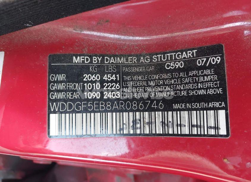 Photo 9 of 2010 Mercedes-benz C 300 LUXURY/SPORT (VIN WDDGF5EB8AR086746)
