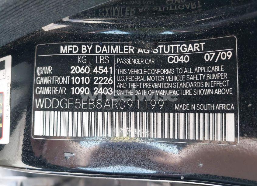 Photo 9 of 2010 Mercedes-benz C 300 LUXURY/SPORT (VIN WDDGF5EB8AR091199)