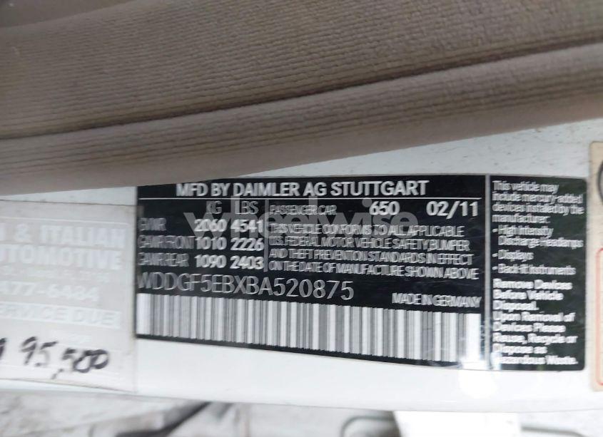 Photo 9 of 2011 Mercedes-benz C 300 LUXURY/SPORT (VIN WDDGF5EBXBA520875)