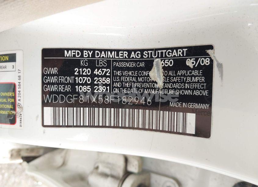 Photo 9 of 2008 Mercedes-benz C 300 LUXURY 4MATIC/SPORT 4MATIC (VIN WDDGF81X58F182946)