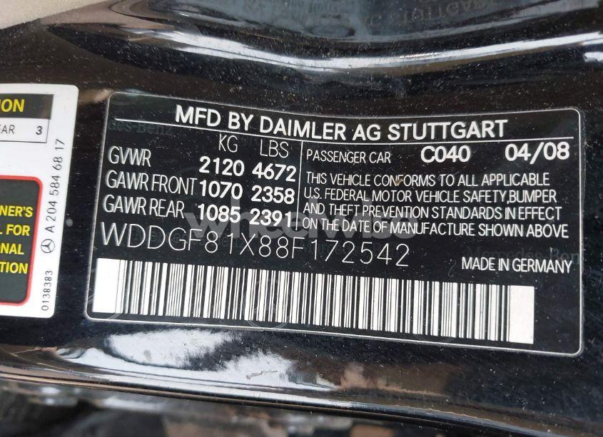 Photo 9 of 2008 Mercedes-benz C 300 LUXURY 4MATIC/SPORT 4MATIC (VIN WDDGF81X88F172542)