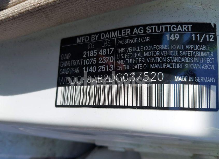 Photo 9 of 2013 Mercedes-benz C 300 LUXURY 4MATIC/SPORT 4MATIC (VIN WDDGF8AB2DG037520)