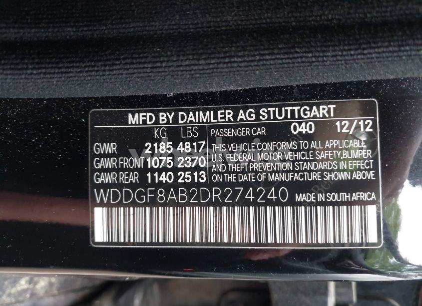 Photo 9 of 2013 Mercedes-benz C 300 LUXURY 4MATIC/SPORT 4MATIC (VIN WDDGF8AB2DR274240)