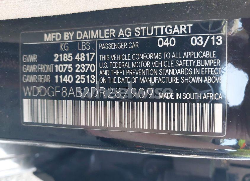 Photo 9 of 2013 Mercedes-benz C 300 LUXURY 4MATIC/SPORT 4MATIC (VIN WDDGF8AB2DR287909)