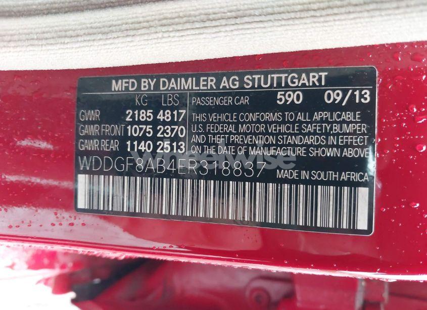 Photo 9 of 2014 Mercedes-benz C 300 LUXURY 4MATIC/SPORT 4MATIC (VIN WDDGF8AB4ER318837)