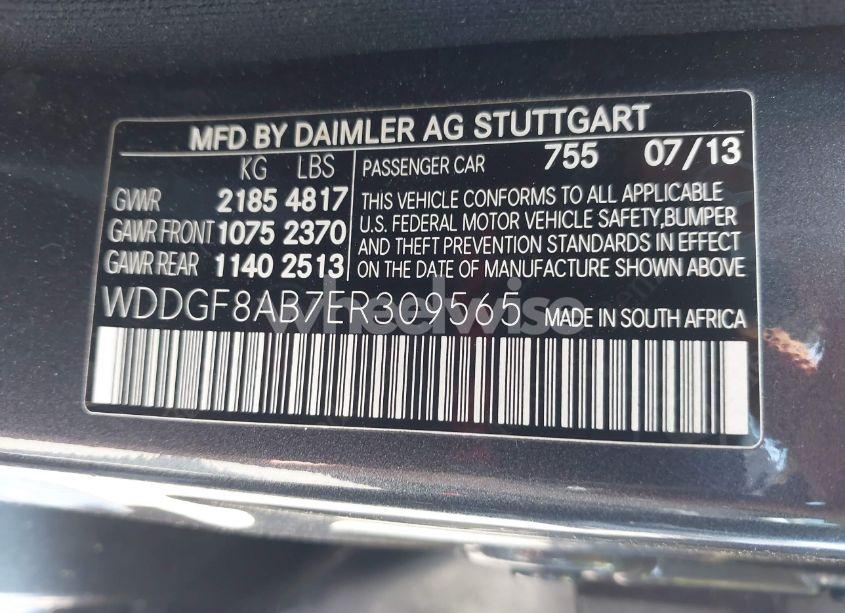 Photo 9 of 2014 Mercedes-benz C 300 LUXURY 4MATIC/SPORT 4MATIC (VIN WDDGF8AB7ER309565)