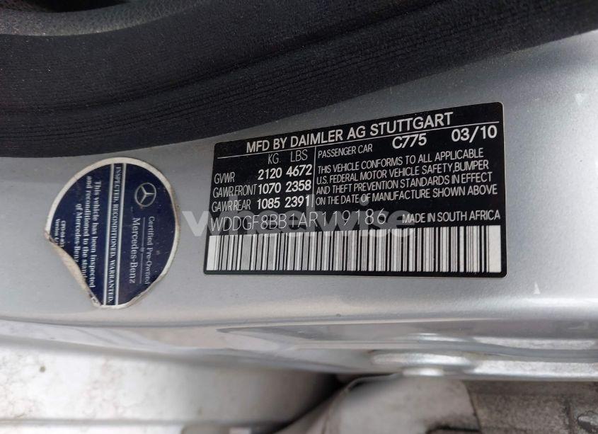 Photo 9 of 2010 Mercedes-benz C 300 LUXURY 4MATIC/SPORT 4MATIC (VIN WDDGF8BB1AR119186)