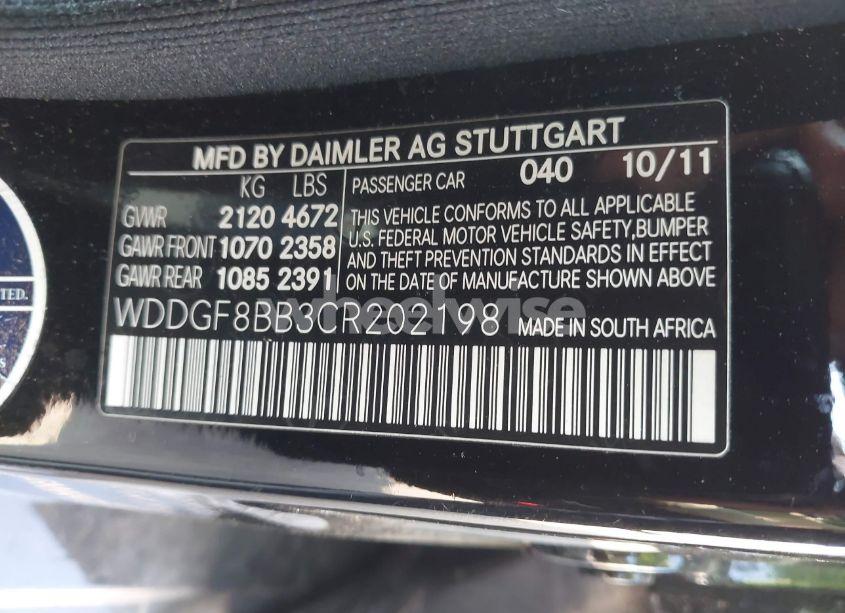 Photo 9 of 2012 Mercedes-benz C 300 LUXURY 4MATIC/SPORT 4MATIC (VIN WDDGF8BB3CR202198)